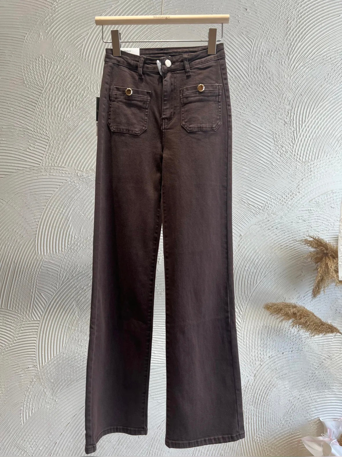 Jeans Bolsillos Marrón