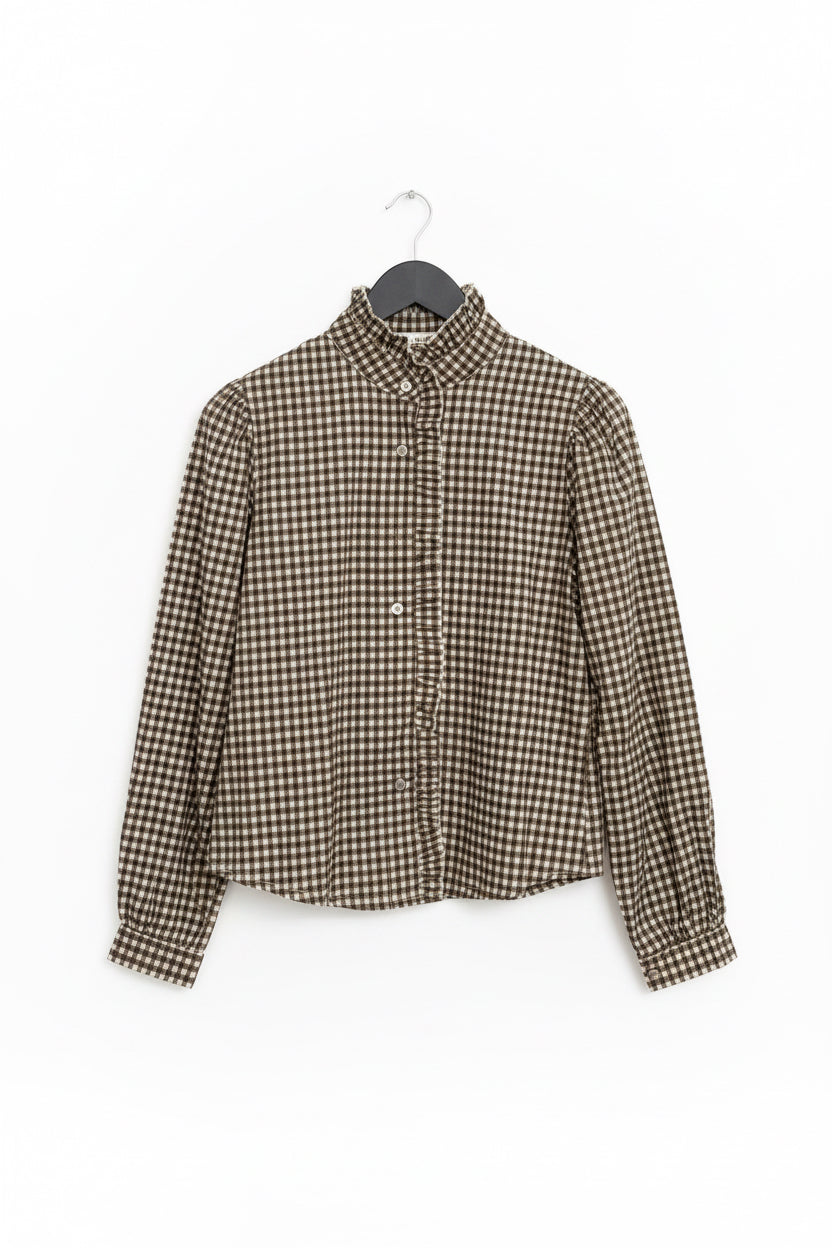 Camisa Vichy Marrón