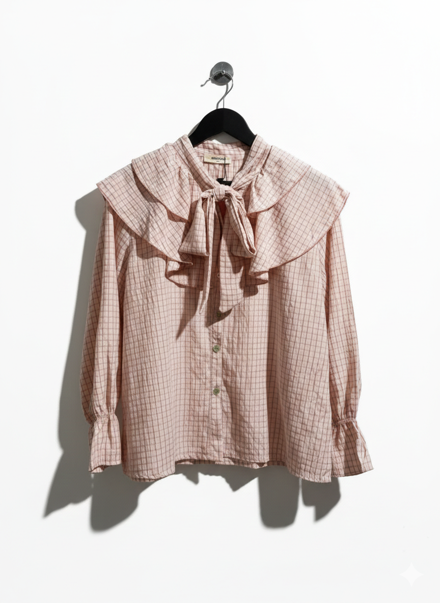 Blusa Cuadros Lazo