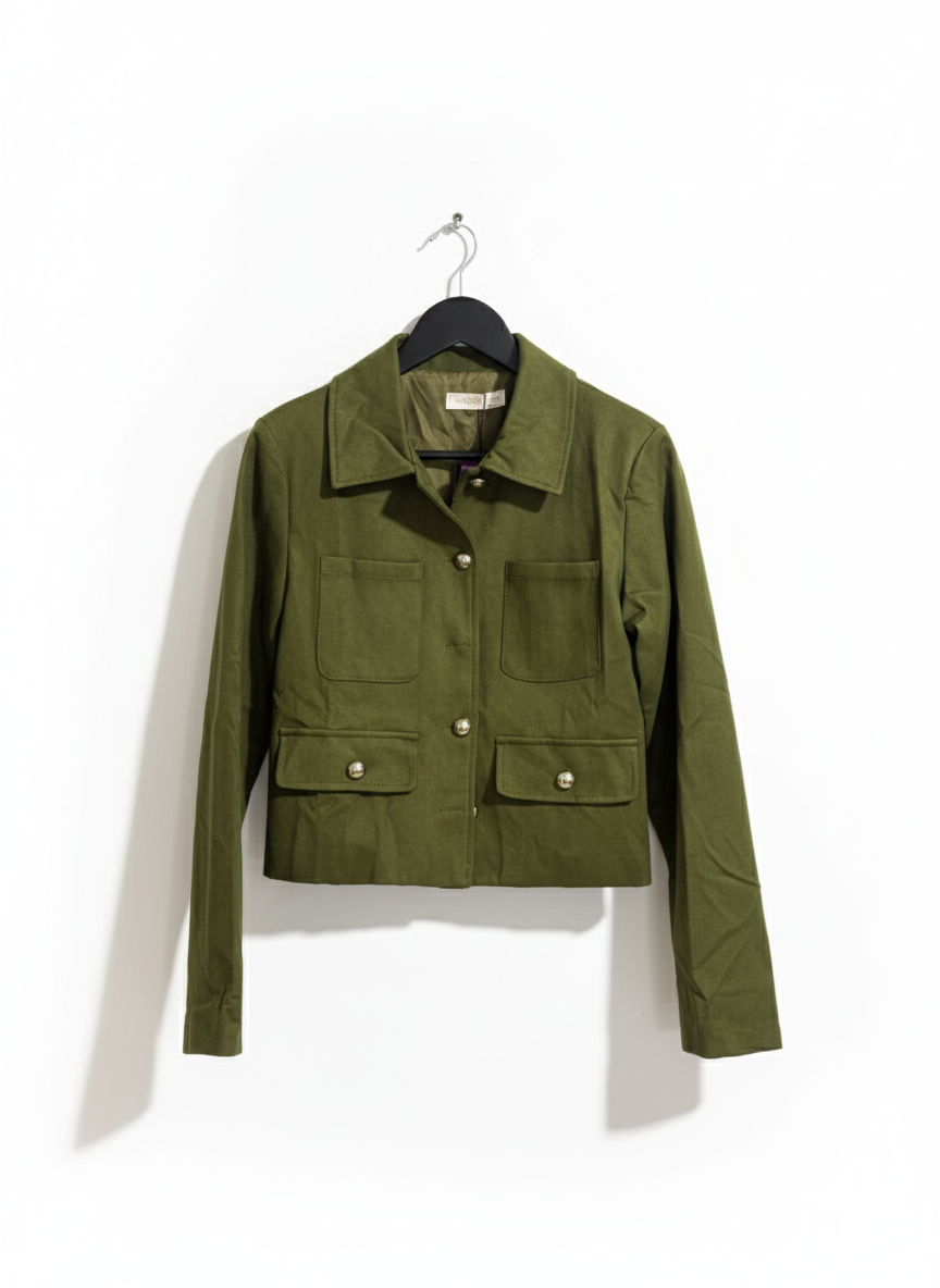 Chaqueta Ante Verde
