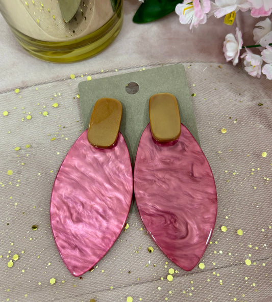 Pendientes Hoja Resina