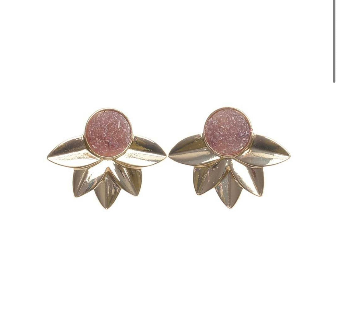 Pendientes Flor Metal