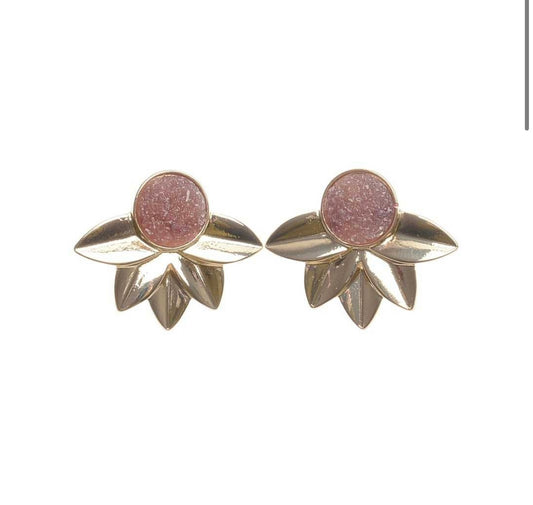 Pendientes Flor Metal
