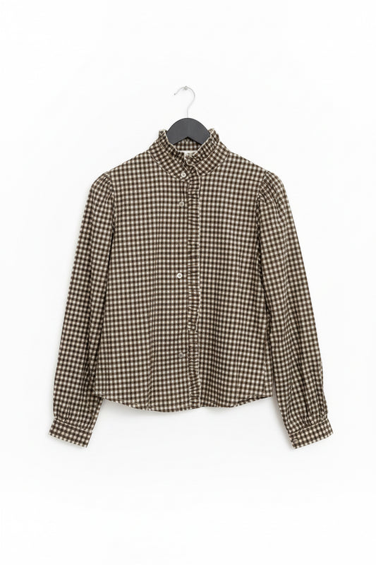 Camisa Vichy Marrón