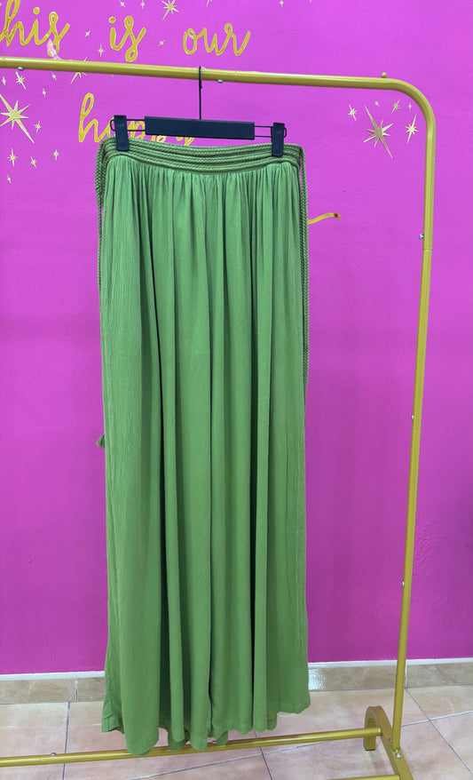Pantalón Fluido Verde