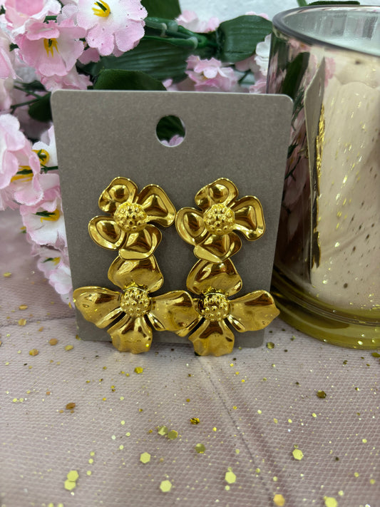 Pendientes Dos Flores