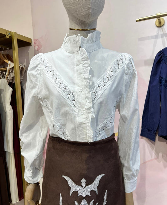 Camisa Blanca Encaje