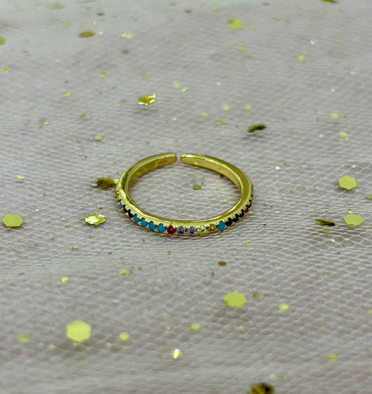 Anillo Bronce Fino Circonitas