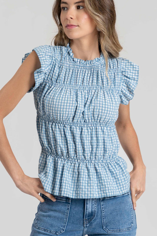 Blusa Vichy Elástica