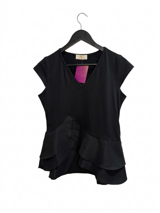 Blusa Negra Volante