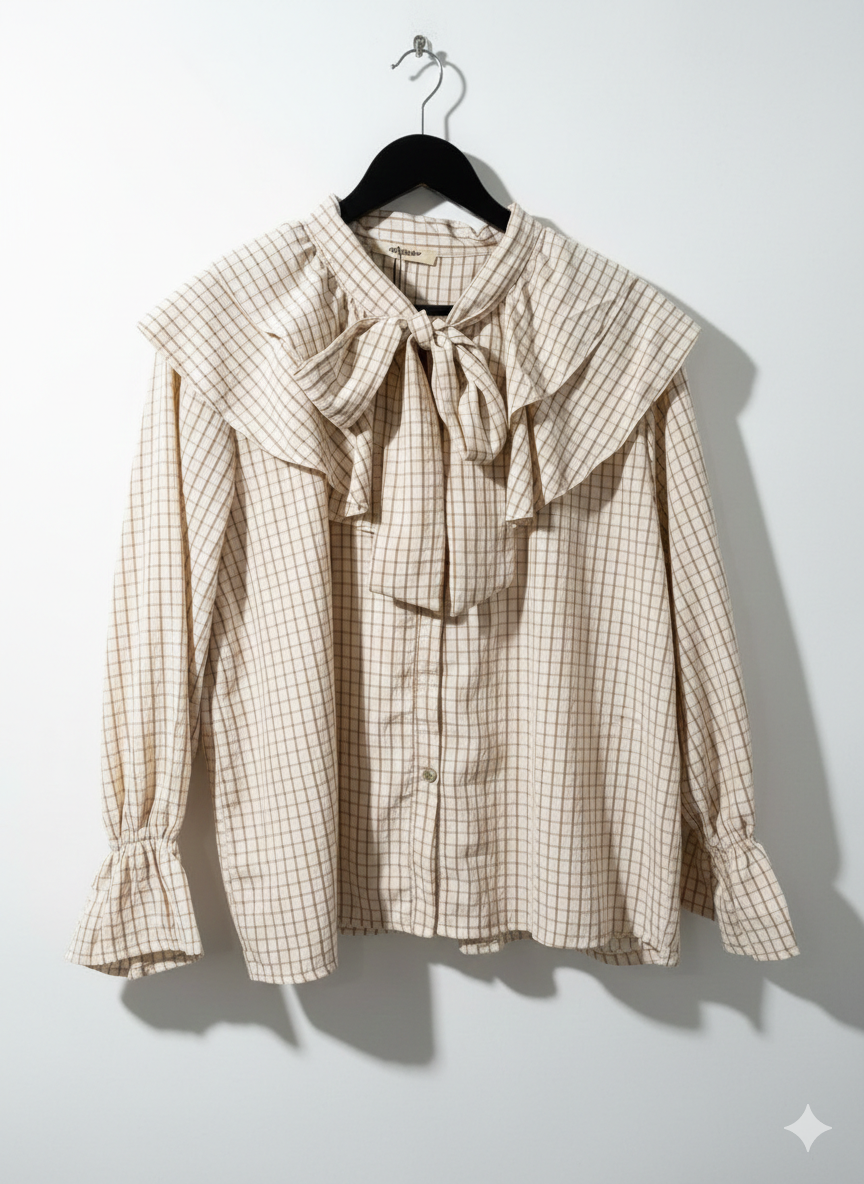 Blusa Cuadros Lazo