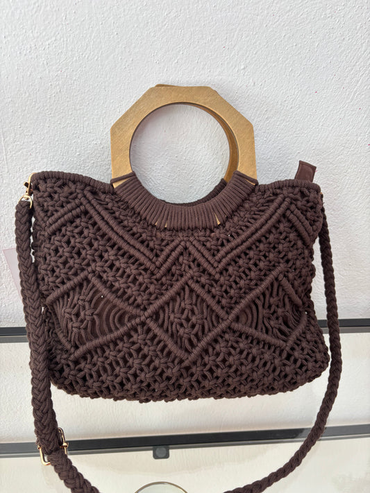 Bolso Crochet Marrón